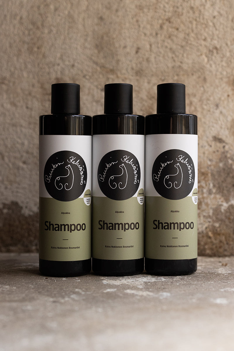 Ruukin Kehräämö Alpakka keratiini luonnonkosmetiikka shampoo