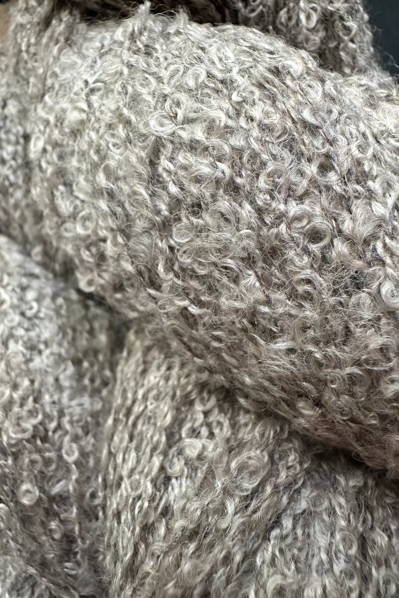 Alpaca silk loop yarn