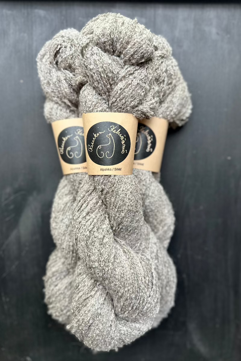 Alpaca silk loop yarn