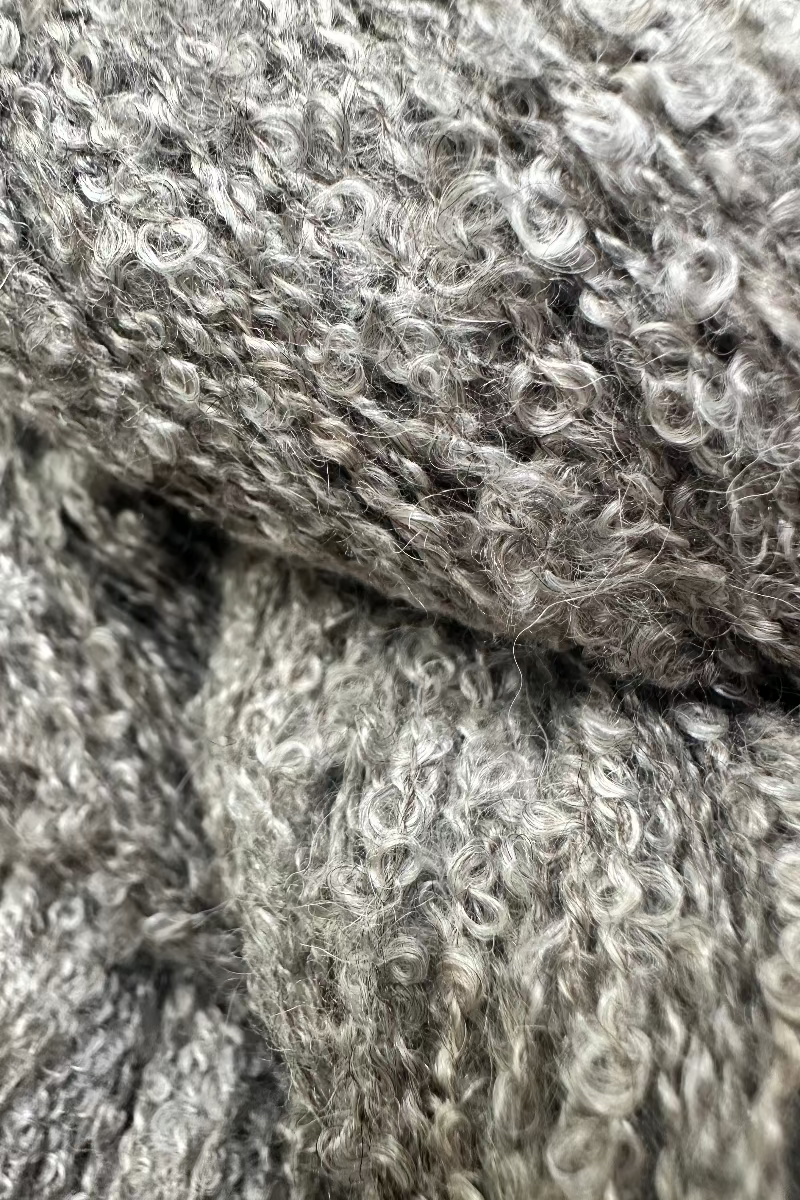 Alpaca silk loop yarn