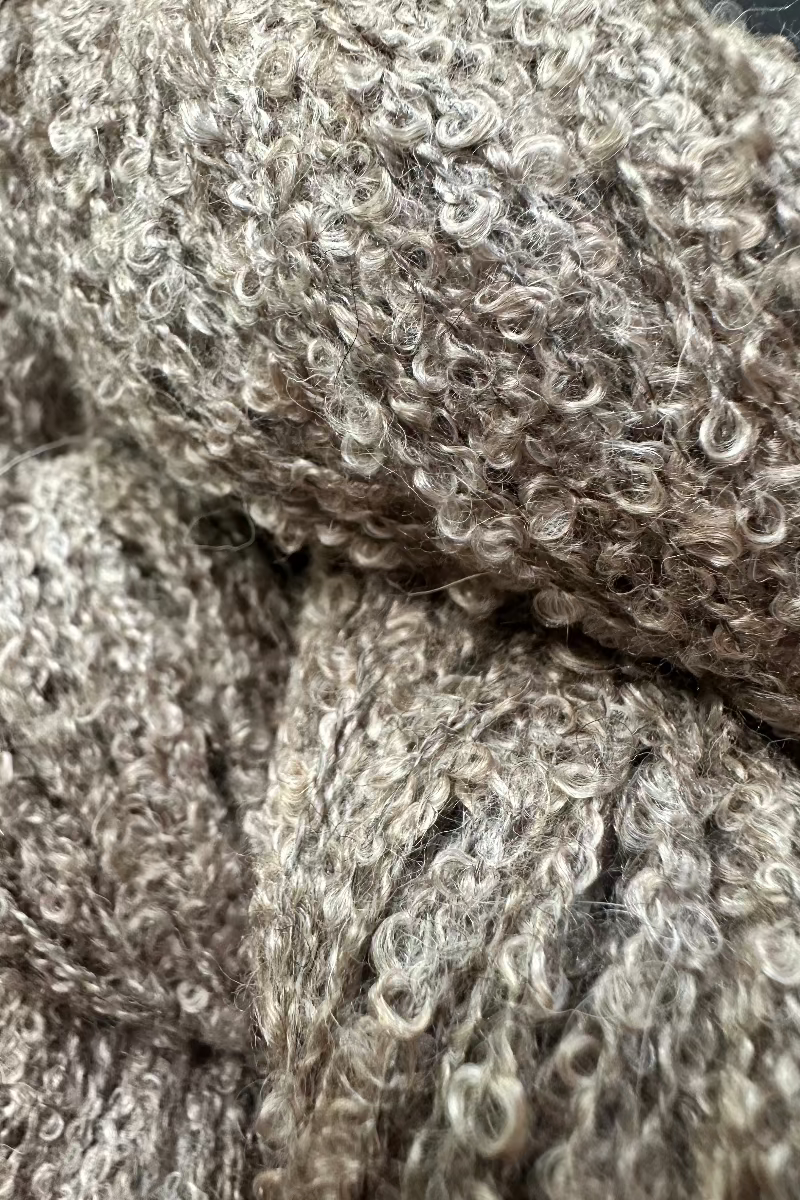Alpaca silk loop yarn