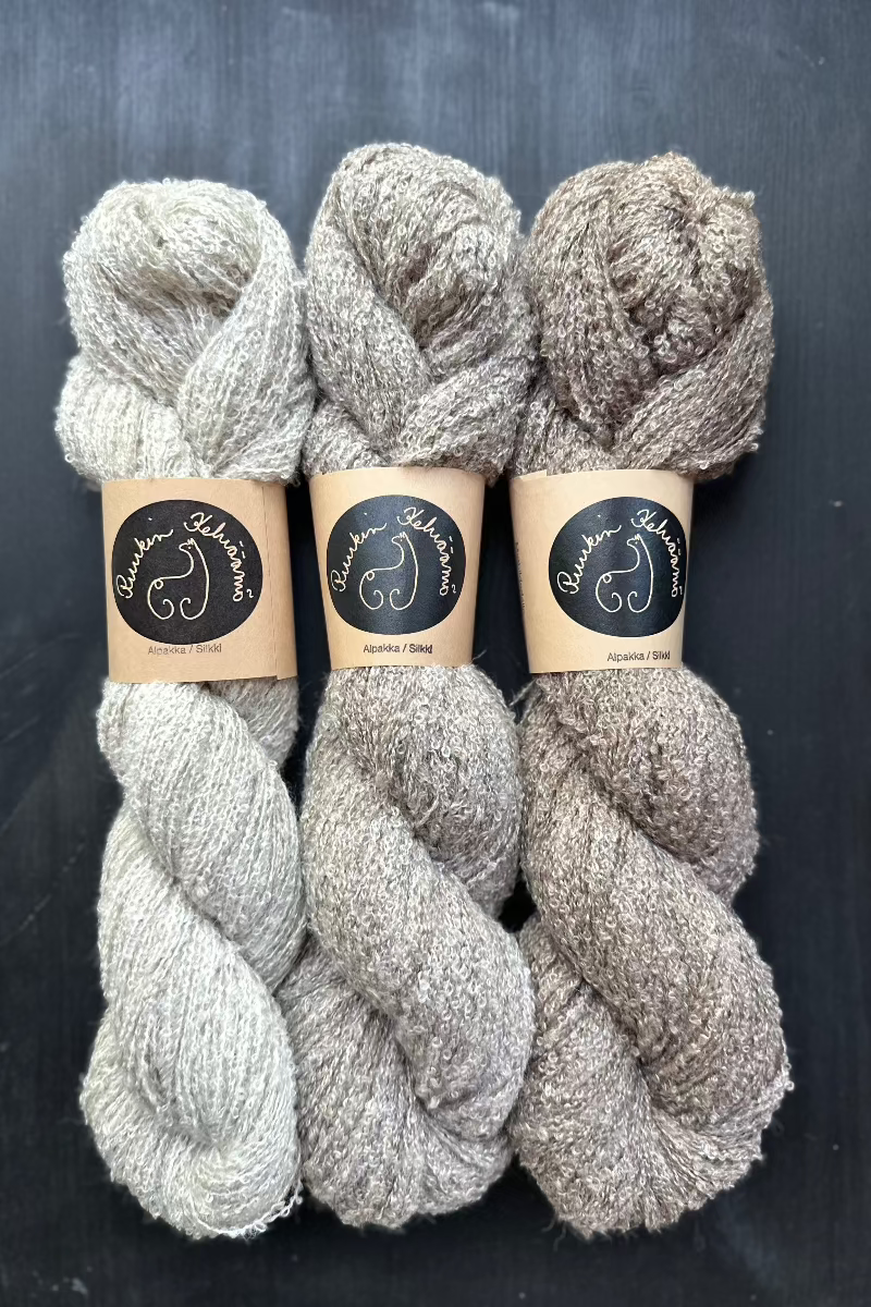 Alpaca silk loop yarn