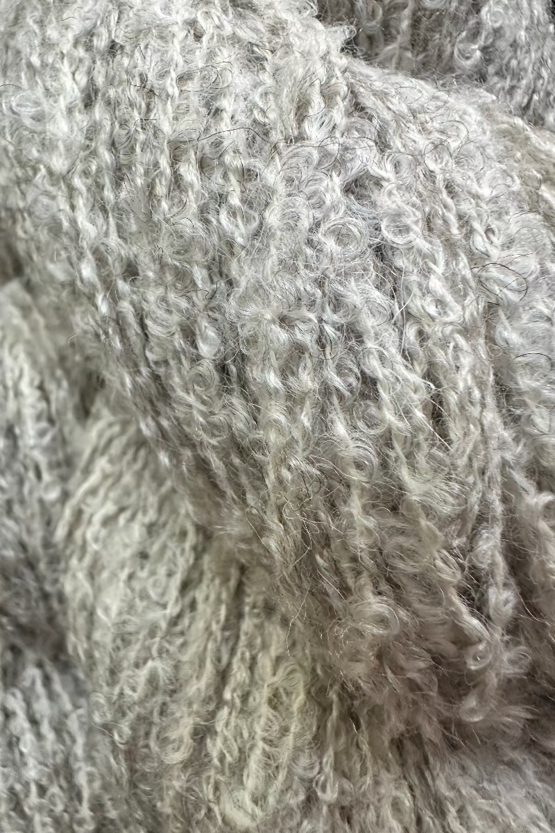 Alpaca silk loop yarn