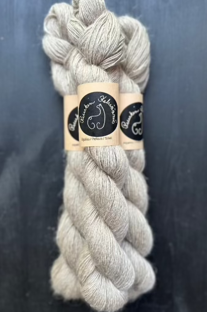 Alpaca linen silk yarn
