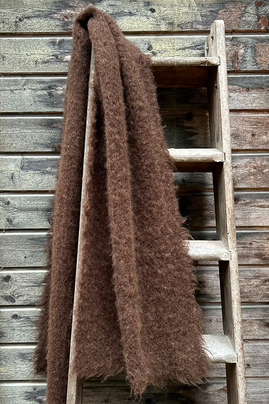 Ruukin Kehräämön harjattu alpakkahuivi