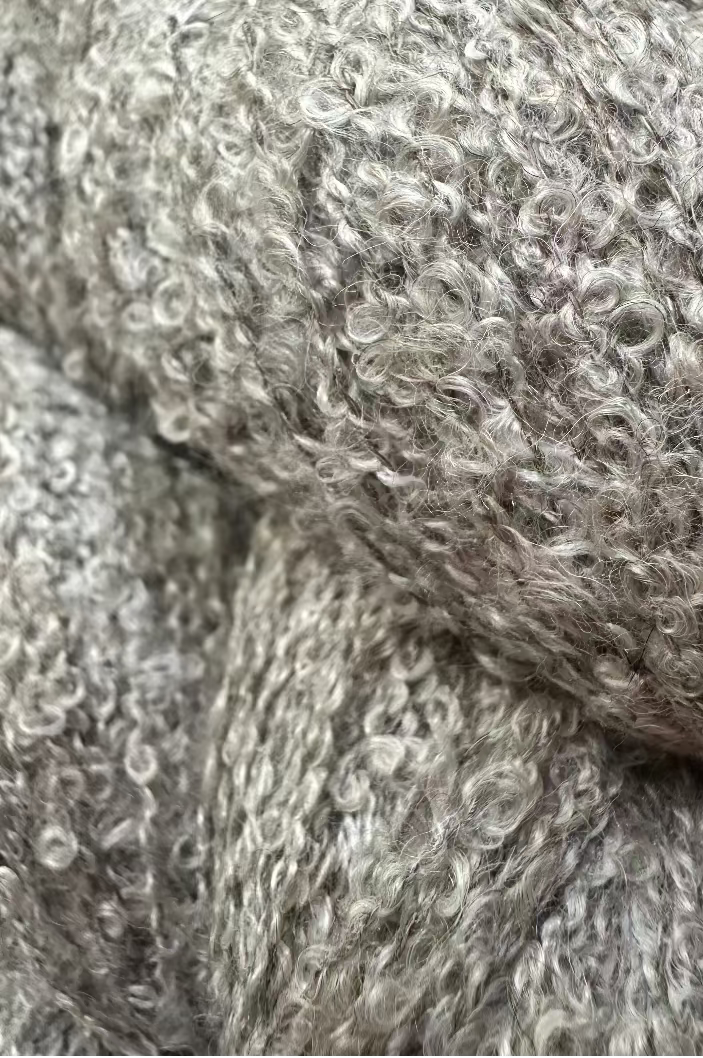 Alpaca silk loop yarn