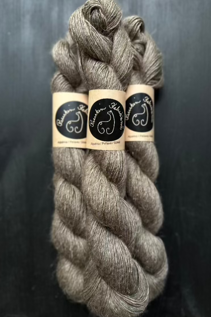 Alpaca linen silk yarn