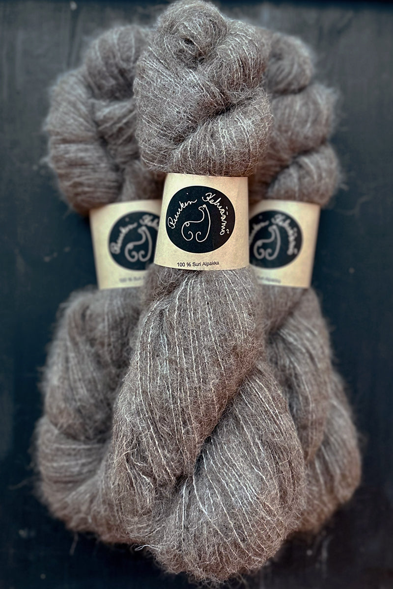 Suri alpakkalanka ruusunharmaa